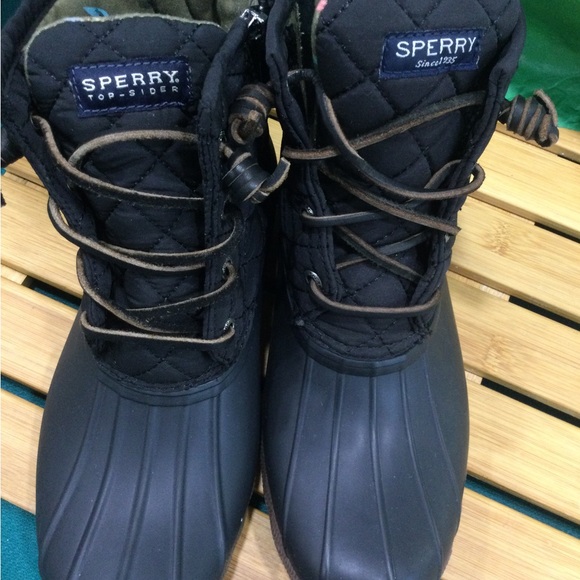 Sperry Saltwater Quilted Duck Booties - Picture 8 of 9